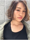 【miles 山田美佳】外国人風グラデーションハイライトボブ 