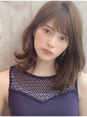 オリーブカラー、ハイライトカラー、セミウェットウェーブ f