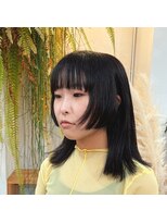 アクセヘアー 町田(acce hair)&nbsp;ダークバイオレットのブラントウルフヘア