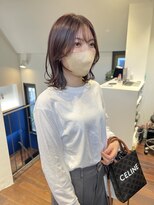 トレス(TRESS)&nbsp;外ハネレイヤー　ピンクカラー　ベージュカラー