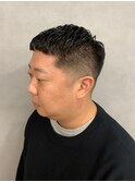人気急増◎男らしさ抜群!黒髪短髪フェード×クロップ【新大阪】