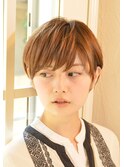前髪長め大人小顔ショート30代40代50代 藤沢