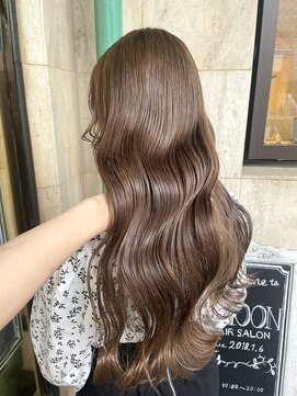 ラグーン 原宿 表参道(LAGOON) 【LAGOON】ブリーチ無し/明るめミルクティーベージュ/艶髪