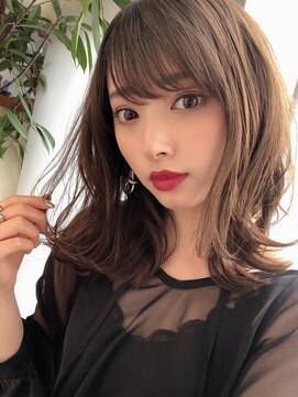 プラチナ(PLATINA) PLATINA上田の黄金比率ひし形小顔セミディ#チェリーブラウン