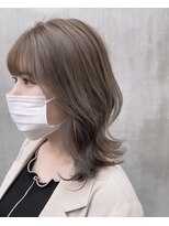 モアナバイヘッドライト 綱島店(Moana by HEADLIGHT)&nbsp;#ミディアムレイヤー#アッシュベージュ