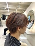 センターパート/シースルーマッシュ/ニュアンスパーマ
