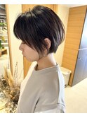 大人可愛い20代30代40代前下がりボブ丸みショート【竹内哲太】