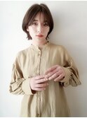 ショート  前髪/マチルダボブ/ピンクベージュ/池袋