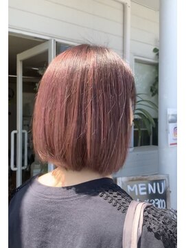 カットハウス美人館 ブリーチなし*赤みカラー*