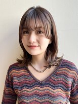 ビュートリアム265(BEAUTRIUM 265)&nbsp;ミディアムレイヤー/レイヤーカット/銀座/マロンブラウン/顔周り