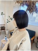 ぱっつとボブ/切りっぱなしボブ/ミニボブ/宇都宮/鶴田