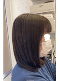 まとめてもおろしても扱いやすいワンカールヘア