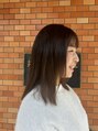 モッカ(mocca)&nbsp;顔周りレイヤーイルミナカラー酸性ストレートでサラサラに。