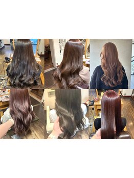 ブリーチなしでも叶う！ダメージを抑えて、透明感あふれる髪色に♪髪質や希望に合わせ、最適なカラーを提案