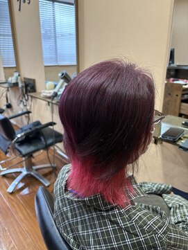 グラップ 本厚木店(gra-up) 派手髪 縮毛矯正 ウルフスタイル