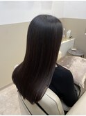【美髪縮毛矯正で作る再現性100%な艶髪】黒髪ロングストレート