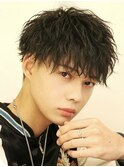波巻きツイストスパイラル パープルカラー ニュアンスデザイン