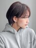 白髪染カラー+カット+贅沢シルクトリートメント　6900円