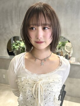 ハウ 心斎橋(how) 秋のレイヤーボブ×ミルクティーベージュ