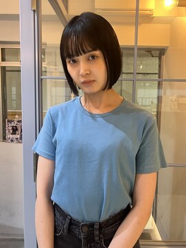 テクネ 天神大名(techne) 天神大名顔周りレイヤーカットミディアムボブタッセルボブパーマ