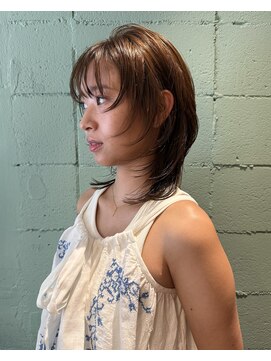 ランプ 代官山(the lamp) 透明感ココアブラウン小顔くびれミディレイヤーカットアッシュ