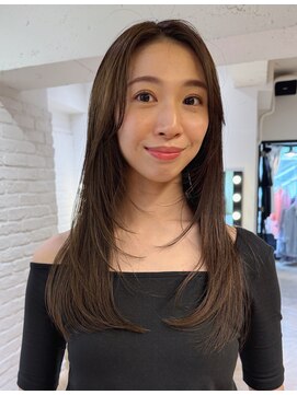 ローレン(LOREN) 透明感髪質改善ベージュダブルカラーミルクティーグレージュ