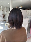 赤みブラウンカラー×レイヤーボブ