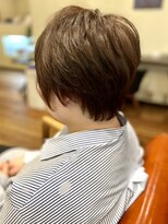 ヘアーグロウ 30代40代50代マッシュショート丸みショートオリーブブラウン関内
