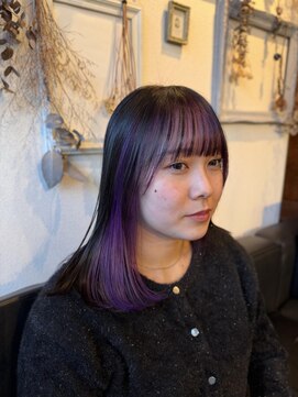 グランツヘアー(Glanz hair) バイオレットインナーカラー