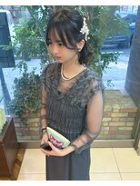 ファーレンピュアスウィート(fahren-pure-suite)&nbsp;party style ハーフアップ　編み下ろし