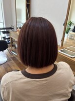 ウェーブ(wave)&nbsp;まとまりボブ×ピンクブラウン