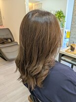 ラルリーブル(Lall Libre) 大人ミディアム白髪ぼかしアッシュブラウン 50代60代