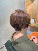 【丸みショート/白髪ぼかし/脱白髪染め】石橋/池田/箕面