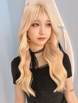 モナザスカイ 栄(MONA the SKY)&nbsp;【MONA】ブロンド/抜きっぱなし/シースルーバング/韓国巻き