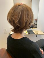 エメ 北花田(Aime)&nbsp;透明感ダークアッシュシャギーボブ×ブリーチなし30代40代
