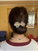 ヘアメイク/ヘアアレンジ/シニヨンスタイル/京都河原町