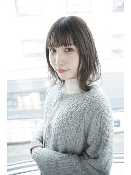 サロンドミルク 原宿(salon de MiLK) 【salon de MiLK 原宿】外ハネスタイリング×イルミナアッシュ