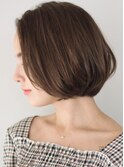 横顔美人　手入れ簡単　丸み　ショートボブ　ショート