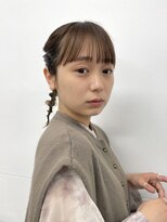 繭 タイトアレンジ×ストレートバング