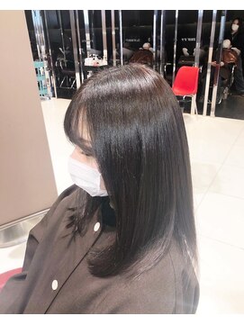 アース 富谷店(HAIR & MAKE EARTH) ミディアムストレート