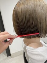 アンドチル 渋谷(AND CHILL)&nbsp;透け感オリーブアッシュ/ボブ【AND CHILL渋谷】