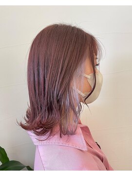 トラ バイ プティパ(Tora by petit pas) ピンクグレージュカラー×イヤリングラベンダーシルバーカラー