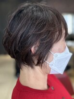ヘアークリアー 春日部 大人可愛い耳かけが可愛い大人のショート/ゆるふわ/30代40代50代