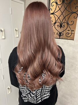 ルノン(LUNON) ピンクベージュカラー　ブリーチ/ハイトーン/ピンクカラー/韓国