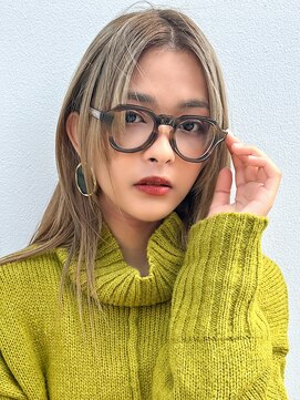 ドーチェ 茨木店(DOCHE) ミルクティーアッシュ×センターパート