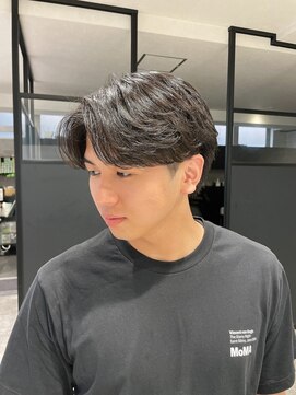 アクション 心斎橋店(ACTION) センターパート　ニュアンスパーマ