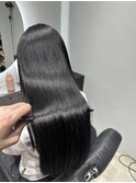 艶髪 うるツヤ 透け感ブラック 髪質改善