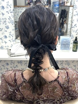 サクララ(Sakura la) ふわふわ編みおろし/アップヘア/参列ヘア/アップスタイル