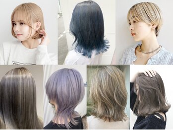 バディ 宇都宮店(BUDDY)の写真/ケアブリーチを使用し、髪を傷めずに美しいハイトーンを実現！あなたの理想のスタイルを叶えます☆