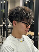 エルマーク 堺東(L-MARK)&nbsp;メッシュハイライトスパイラルパーマツイストパーマツーブロック